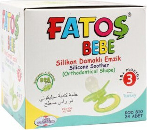 -810 NO-3 Silikon Damaklı Emzik - 24'li Paket