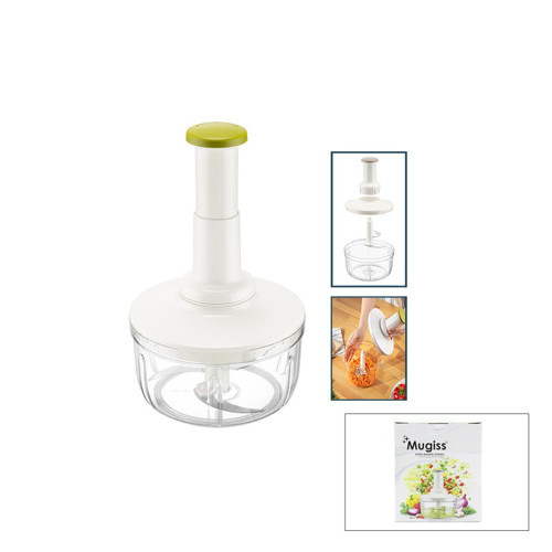 M-14 El Rondosu Doğrayıcı Mika Kristal Pls.Hazne 1.5lt 3 Bıçaklı Büyük Basmalı - 12'li Paket