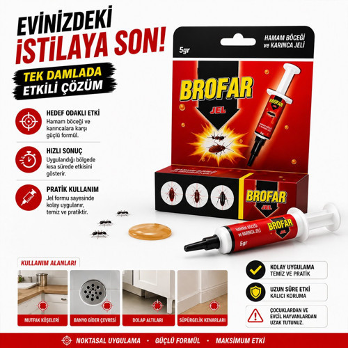 Şırınga Modeli 5gr Karınca Hamamböceği Jel - 12'li Paket