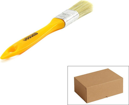 Günsan Boya Fırçası 20mm NO-1 001 510 Standart Kestirme Sarı Saplı - 12'li Paket