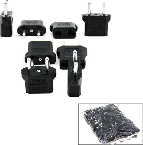 -001-3 Fener Fişi Siyah Amerikan Adaptör Fiş - 100'li Paket