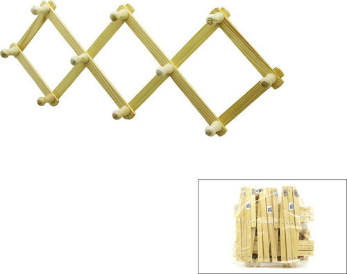 İ13-101 Ahşap Duvar Askısı 10 Kollu Akordiyon - 10'li Paket