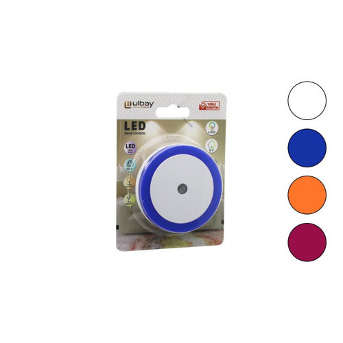 GC-01 Ulbay Gece Lambası 0.1W Yuvarlak Fotoselli - 10'li Paket