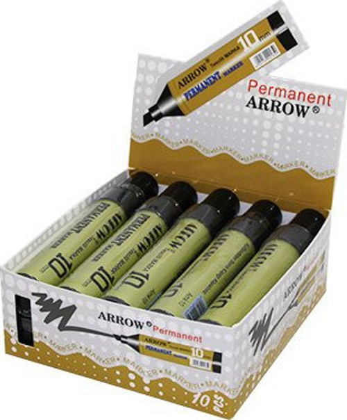 Permanent Marker Koli Kalemi 10mm Siyah Lux - 10'li Paket
