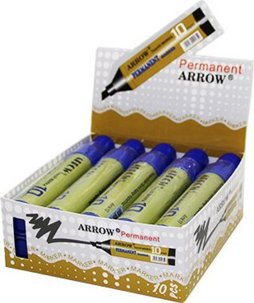 Permanent Marker Koli Kalemi 10mm Mavi Lux - 10'li Paket