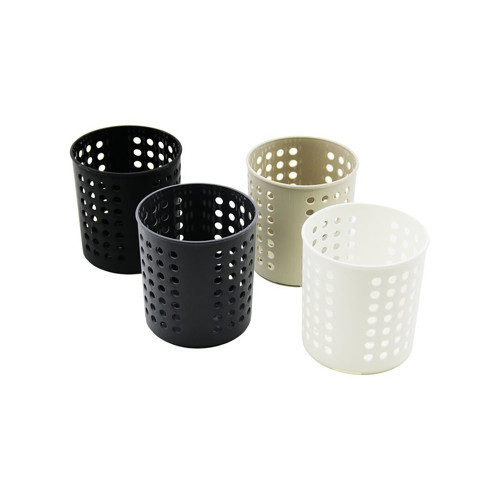 KP-165 Dikey Kaşıklık ve Bıçaklık Çap: 12cm Yükseklik: 13cm Plastik Delikli - 48'li Paket