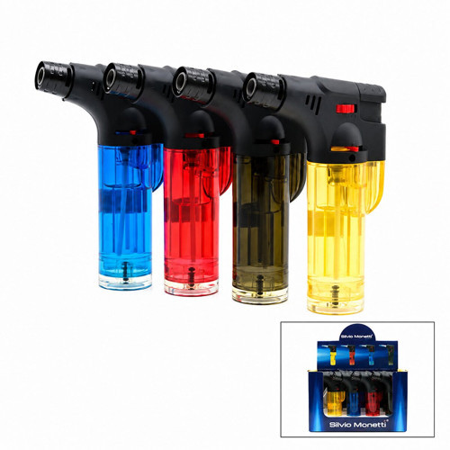 SM-908P Çakmak Kamp Torch Pürmüz Nargile Doldurulabilir Ayakda Durabilir - 12'li Paket
