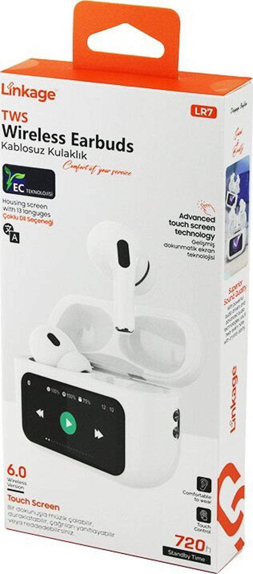 Linkage LR-7 Bluetooth ve Wireless Kablosuz Kulaklık BT-6.0 13 Farklı Dil Dokunmatik Ekran - 10'li Paket