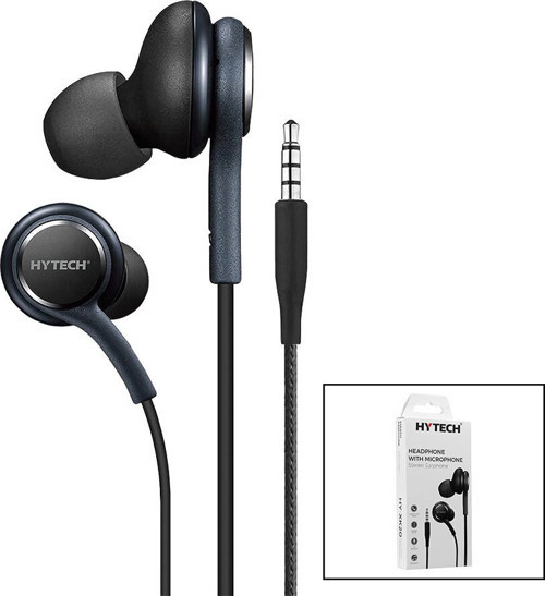 HY-XK20 Kulaklık 3.5mm Konnektör 1.2mt Kablo Siyah Kulak İçi Stereo Müzik Hd Mikrofonlu - 20'li Paket