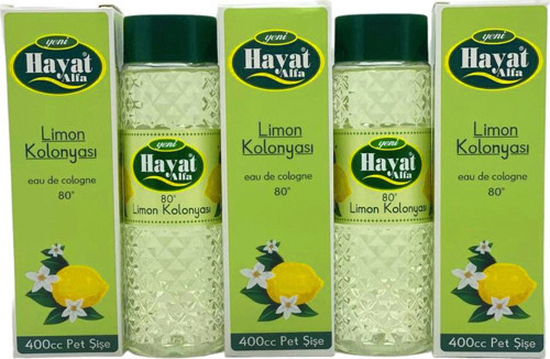 Hayat Kolonya 400CC Limon - 12'li Paket