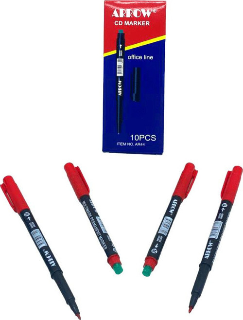 Cd Marker Kalemi Kırmızı - 10'li Paket