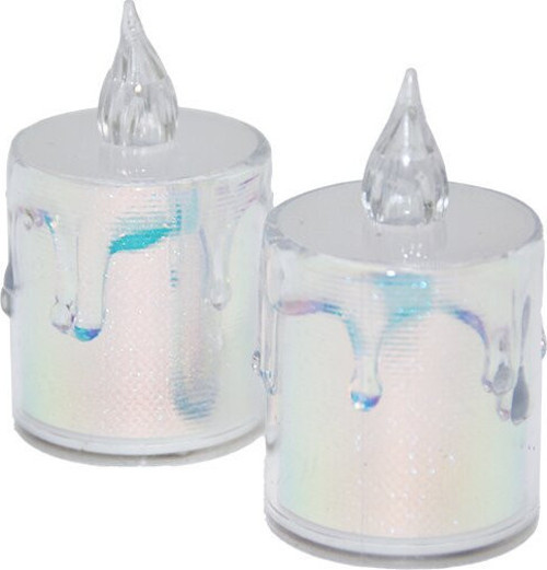 Enfa Smokeless Candles ENF-510 LED Mum Y: 4.2cm Orta Boy ÇAP:3.5cm Pilli Mika Kristal Plastik - 24'li Paket