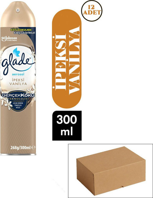 Aerosol Vanilya Oda Kokusu Sprey 300ml - 12'li Paket