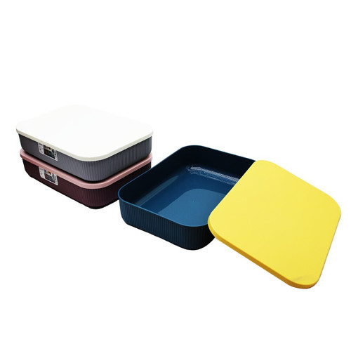 Lova LV-342 Shell Organizer Kapaklı Kutu Plastik 26.1x37.4x8.2cm 6.8 lt - 12'li Paket
