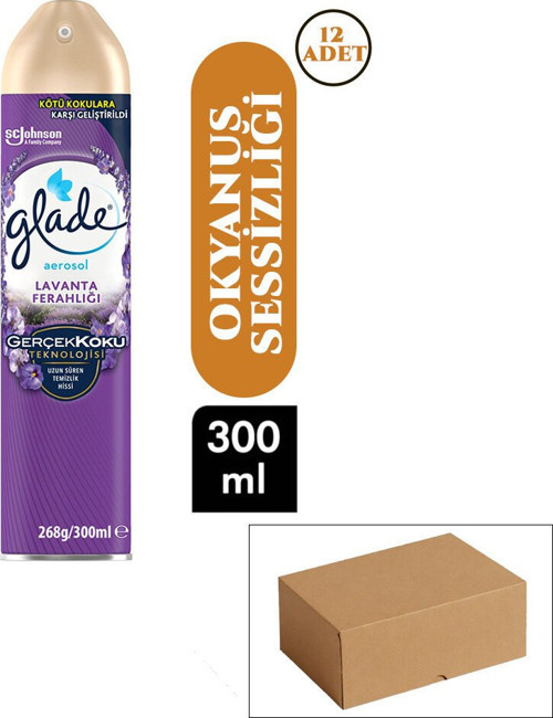 Aerosol Lavanta Ortam Oda Kokusu Sprey 300ml - 12'li Paket