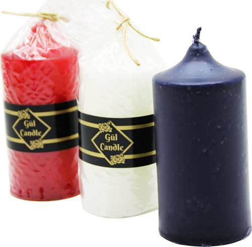 Gül Candle Takoz Mum 5x10 Orta Renkli - 40'li Paket