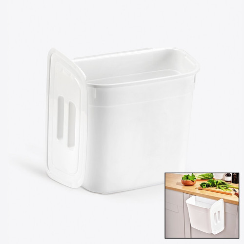 DÜNYA-07110-101 Askılı Kova ve Dolap Düzenleyici 178x278x233mm 7lt Kapaklı Kar Beyaz - 12'li Paket
