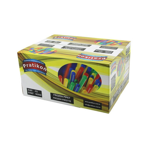 PR-1160 Lüks Frozen Büyük Pipet 20 Adet - 50'li Paket