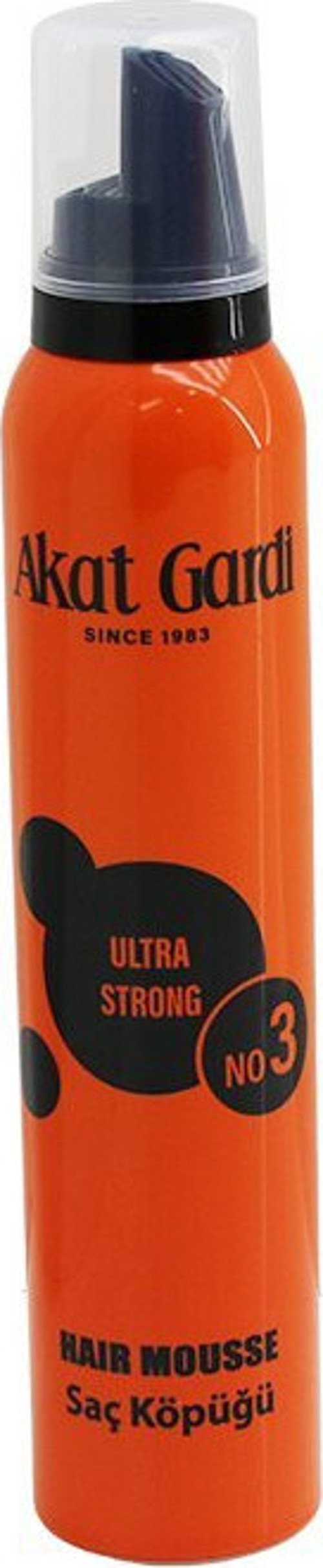 Akat Gardi Saç Köpük 200ml NO:3 Turuncu Ultra Strong - 12'li Paket