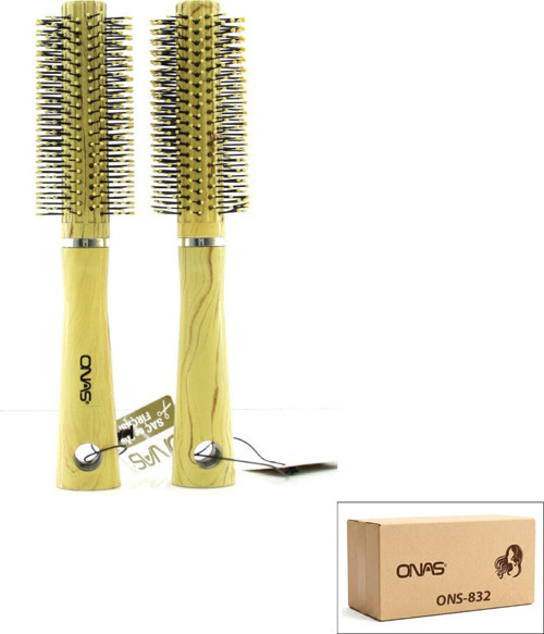 Onas ONS-832 Fön ve Saç Fırçası ve Tarak Plastik Bambu Ahşap Renk - 12'li Paket