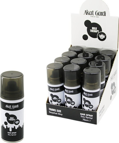 Akat Gardi Saç Spreyi 75ml Seyahat Boy Mılk Therapy - 12'li Paket