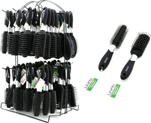 Onas ONS-724-726-727 Fön ve Saç Fırçası Tarak Oval Mix Metal Standlı Fön Düz - 64'li Paket