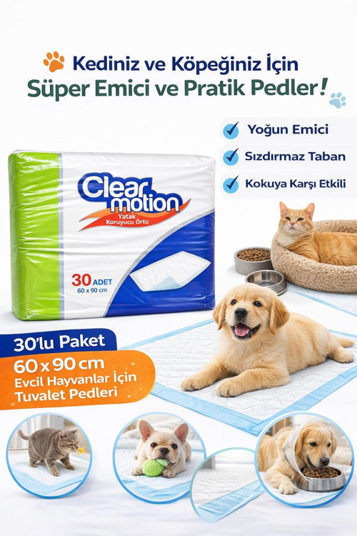 Clearmotion Yatak Koruyucu Örtü 60 X 90 30 Lu