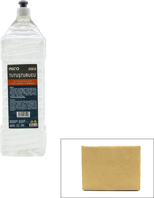 İbico K13-059 Çok Amaçlı Jel Yakıt 2lt Soba Şömine Mangal Tutuşturucu - 12'li Paket