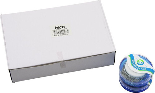 İ20-011 Dres Smaker Pıns Toplu İğne 25gr 7/8/OZ Mavi Süngerli Şeffaf Yuvarlak - 12'li Paket