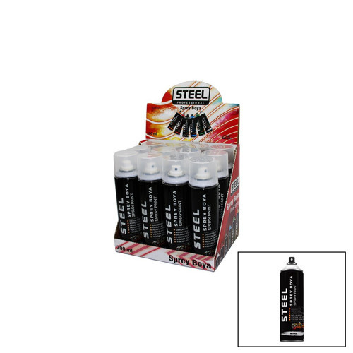 Steel CK-4671 Sprey Boya 200ml Beyaz - 12'li Paket