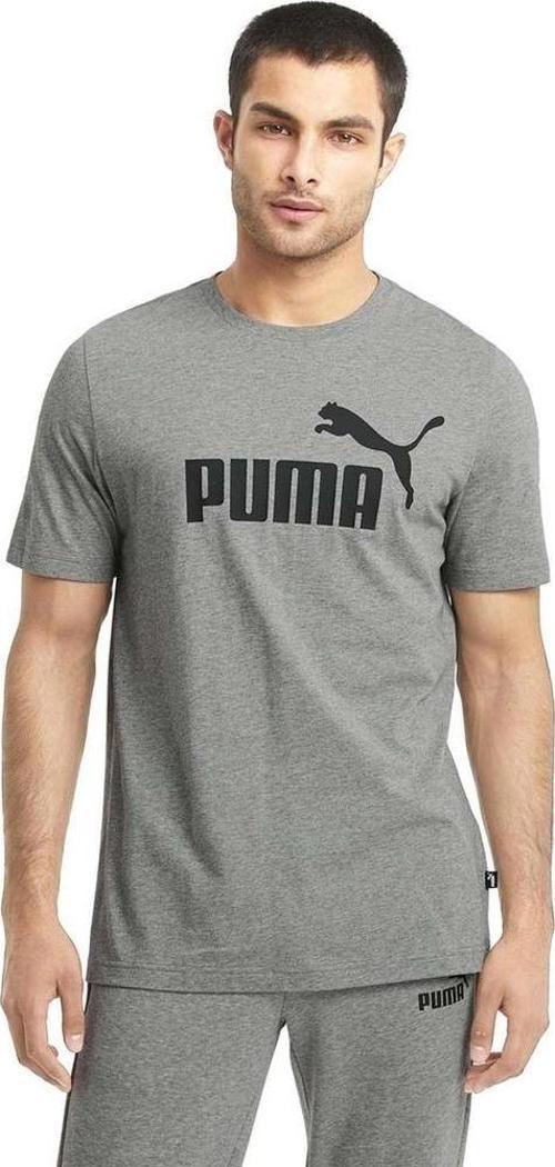 ESS Logo Tee-Medium Gray Heather Erkek T-Shirt