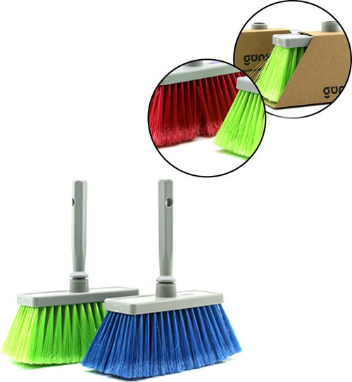 Günsan Plastik Su Serpme Fırçası 8cm Kıl Boyu Saplı 15.5cm 8 Sıra 012 006 Karton Sargı - 12'li Paket