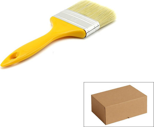 Günsan Boya Fırçası 70mm NO-3 001 530 Standart Kestirme Sarı Saplı - 12'li Paket