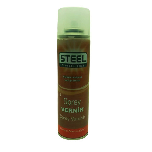 Steel CK-5067 Vernik Sprey 200ml Korur Onarır Temizler Ahşap- Metal- Polyester- Seramik- Taş - 36'li Paket