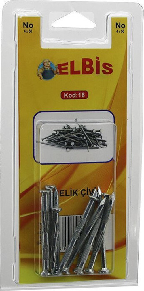 ELBİS-18 4x50 Çelik Çivi - 12'li Paket