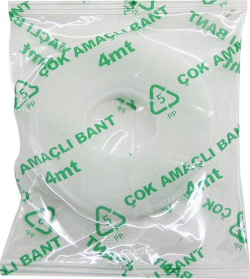 KRT-1036 4mt Bandı Çok Amaçlı Cırt Tırtıklı Bant Tül Sineklik Vb.Yapıştırma - 25'li Paket