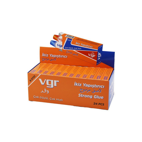 K-3722 Yapıştırıcı 5 Dakikada Tamam 20gr 2 Bileşenli Epoksi İkiz Tüp - 24'li Paket