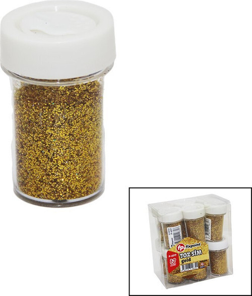 Fp P-6317 Toz Sim Gold Sarı Tuzluklu Kutu - 12'li Paket