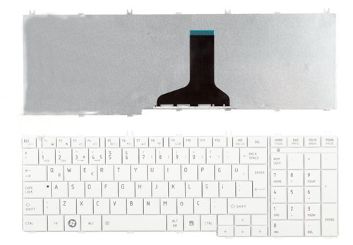 Toshiba C660-11M, C660-1GK, C660-206 Beyaz Renk Klavye TuşTakımı