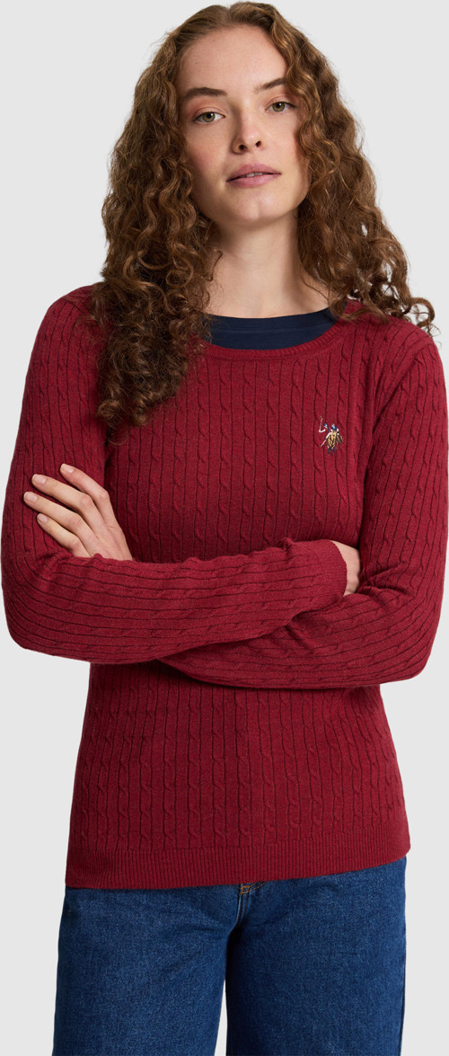 Kadın Bordo Basic Kazak50331602-VR014