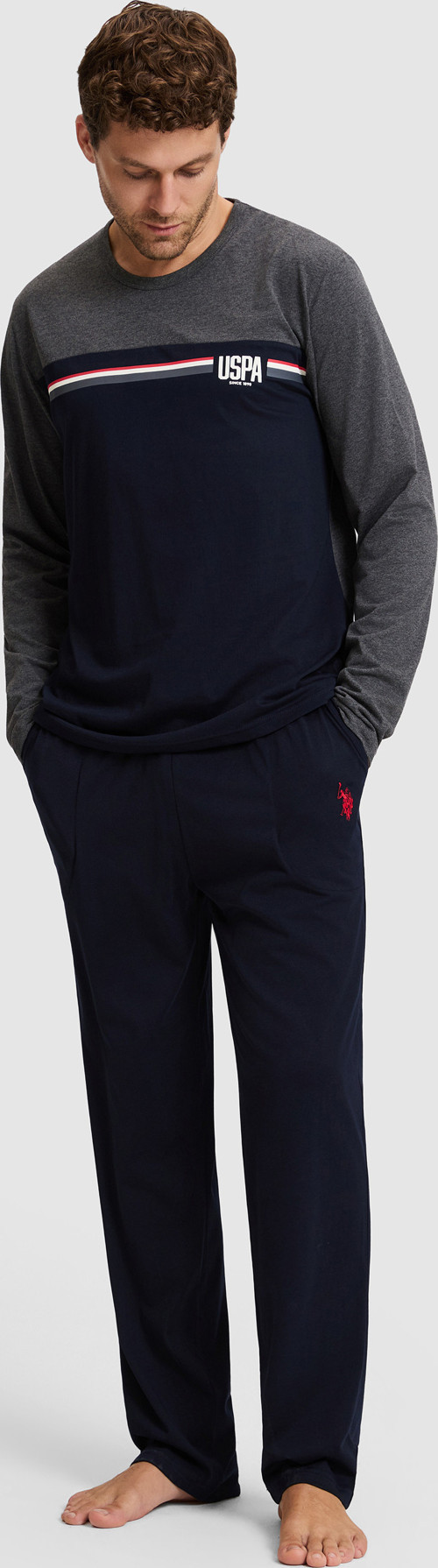 Erkek Lacivert Pijama Takımı50333254-VR033