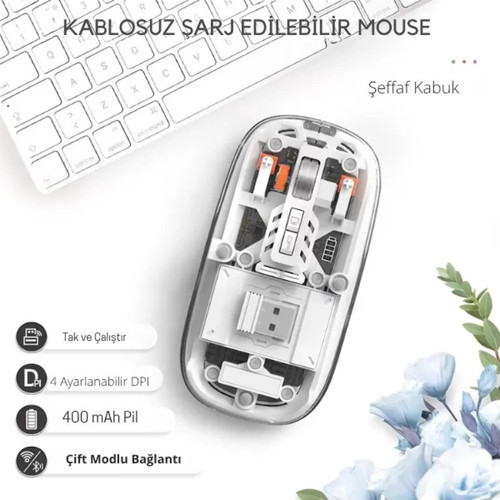 Beyaz 501 Bt+Wireless Mouse ZR1133
