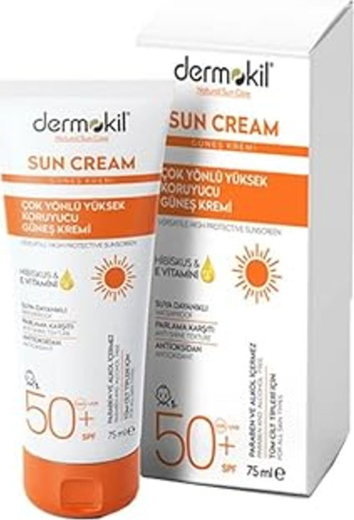 Dermokil Su Cream Spf 50 Çok Yölü Yüksek Koruyucu Güeş Kremi (75 Ml)