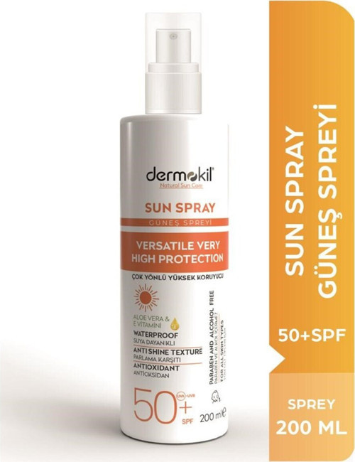 Çok Yönlü Yüksek Koruyucu Güneş Spreyi 50Spf 200Ml