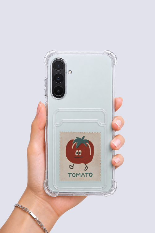 Samsung Galaxy A56 Kartlıklı Tomato Desenli Kılıf - GGGGGG3391-3913