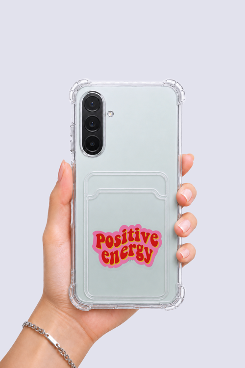 Samsung Galaxy A17 Kartlıklı Pozitif Enerji Desenli Kılıf - GGGGGG1534-2177