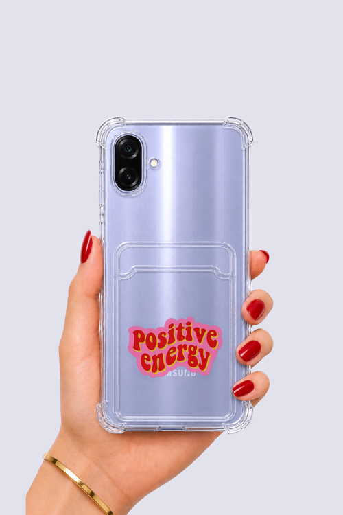 Samsung Galaxy A07 Kartlıklı Pozitif Enerji Desenli Kılıf - GGGGGG2505-9182