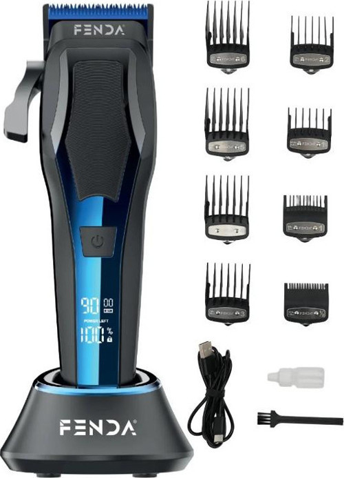 Fenda Profesyonel Standlı Saç Kesim Tıraş Makinesi BLDC 9000 RPM Lacivert FNDSACKS0006