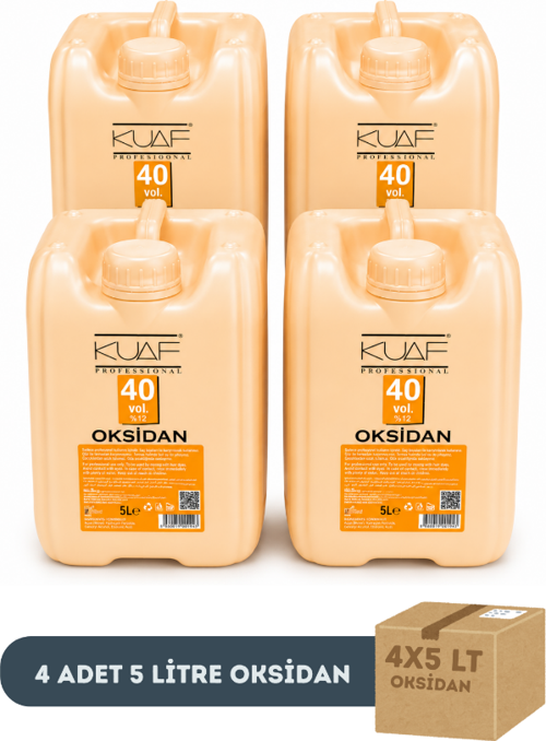 Profesyonel Oksidan 5 Litre 40 Volüm x 4 Adet (1 Koli)