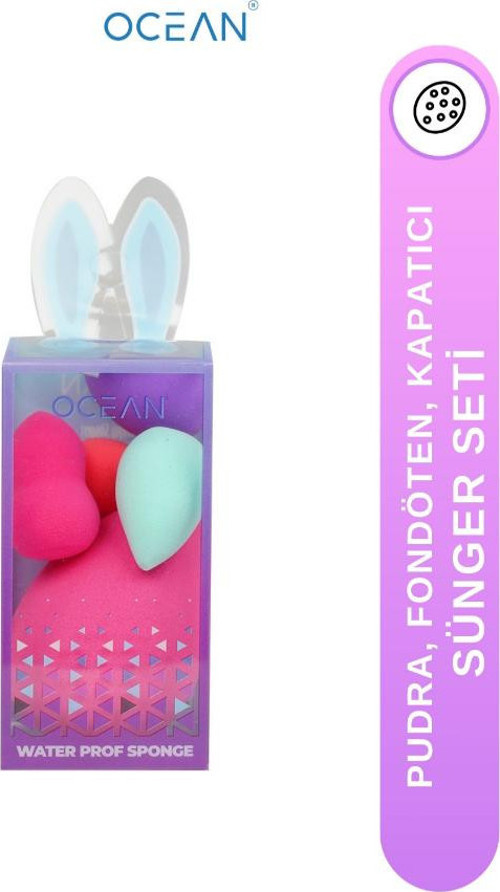 Ocean Makyaj Süngeri 1+4 Set Karışık Renk ASU-240C